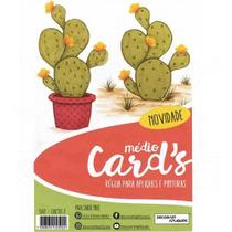 Régua Médio Cards Apliques e Pinturas - Cactos 02