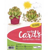 Régua Médio Cards Apliques e Pinturas - Cactos 06