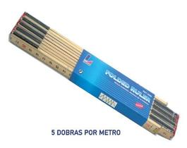 Régua metro madeira 5d 2m c/ 1 unid (5580)