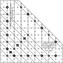 Régua Mini para Quilt Generic AQDR2 Cantos Dobrados Simples