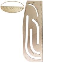 Régua Modelagem Molde Gancho Frente Lateral Saia 50x18cm Mdf