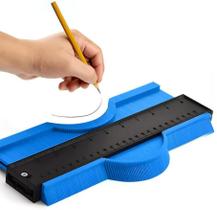 Régua Moldador de Contornos 27cm com Escala Ferramenta de Medição e Marcação de Formas Irregulares Régua Moldador de Contornos 27cm com Escala Ferramenta de Medição e Marcação de Formas Irregulares