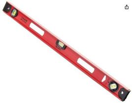 Régua Nível Alumínio Ferroviário 2 Bolhas 1 Rotativa 24 - 600 mm REF: 340069 - MTX