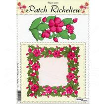 Régua para Patch Richelieu Márcia Caires Modelo 13 - Barrado de Hibísco Régua para Patch Richelieu Márcia Caires Modelo 13 - Barrado de Hibísco