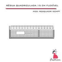 Régua Patchwork 15Cm Quadriculada Costura Modelagem Flexível Régua Patchwork 15Cm Quadriculada Costura Modelagem Flexível