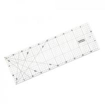 Régua Patchwork 15x50cm com ângulos de 30º, 45º e 60º graus Westpress