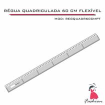 Régua patchwork 60cm quadriculada costura modelagem flexível