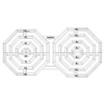 Régua Patchwork Criative Octógono 15 x 16 cm