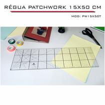 Régua Patchwork Scrapbook Corte Artesanato 15x50 cm - Fenix