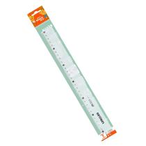Régua Plastica 30cm Escolar Infantil Transparente Cristal Grande Régua Plastica 30cm Escolar Infantil Transparente Cristal Grande