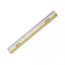 Régua plástica 30cm para canhoto - Ecoplast