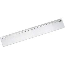 Regua Plastica Cristal 20Cm.