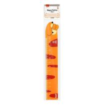 Régua Plástica Patinha 15cm Laranja Escuro - BRW Régua Plástica Patinha 15cm Laranja Escuro - BRW
