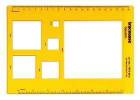 Régua Plástica Retangular para Desenho Geométrico Escolar, 21,5cm x 15,2cm - Traceease Régua Plástica Retangular para Desenho Geométrico Escolar, 21,5cm x 15,2cm - Traceease