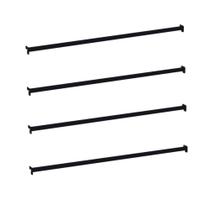 Regua Porta Gancheira Amapa 078 Gondola Ponta Preto Kit C4 Regua Porta Gancheira Amapa 078 Gondola Ponta Preto Kit C4