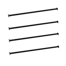 Regua Porta Gancheira Amapa 078 Gondola Ponta Preto Kit C4 Regua Porta Gancheira Amapa 078 Gondola Ponta Preto Kit C4