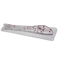 Régua Proteção 40cm Safecut Acrílico Glitter Coração Marpax Régua Proteção 40cm Safecut Acrílico Glitter Coração Marpax