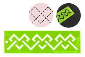 Régua Quilting Coração 30x8cm Costura Alfaiate Quilt Livre