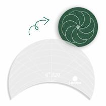 Régua Quilting Meia Esfera 4''ARC 13x10cm Patchwork Costura