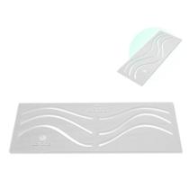 Regua Quilting Ondas Incertas Acrilico 9,5 x 25cm Costura Regua Quilting Ondas Incertas Acrilico 9,5 x 25cm Costura