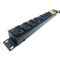 Régua Rack 8 Tomadas Multi proteção Tripla Segurança - TS10A - 3M Régua Rack 8 Tomadas Multi proteção Tripla Segurança - TS10A - 3M