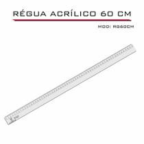 Régua Reta 60 cm cristal