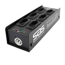 Regua santo angelo para palco 7 saidas ac mod rp6e preto