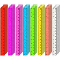 Régua SenseYo 30 cm 12 pol. Plástico Transparente 48 peças