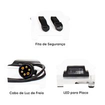 Régua Sinalizadora Para Transbike Suporte Para Placa 7M Cabo