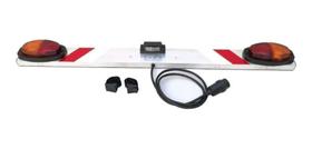 Régua Sinalizadora Transbike Bibartida Suporte Para Placa Halogena