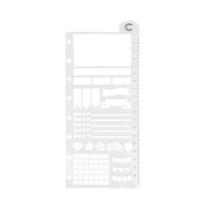 Régua Stencil 19cm CIRE0002 - Caderno Inteligente Régua Stencil 19cm CIRE0002 - Caderno Inteligente