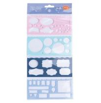 Régua Stencil - Molin - By Sof Bolsa c/ 4 Unidades