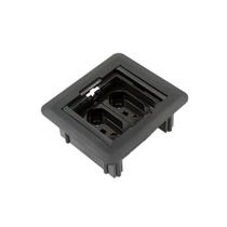 Regua suporte caixa embutir universal quadrada 2 tomadas