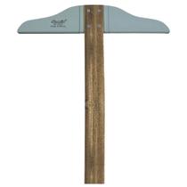 Régua T de Madeira 50cm Trident Bordas de Acrílico e Cabeçote Fixo Mod. 5305