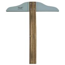 Régua T de Madeira 50cm Trident Bordas de Acrílico e Cabeçote Fixo Mod. 5305