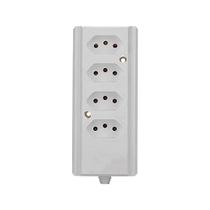 Régua Tomada Em Barra Quadrupla Cinza 10a/20a Para Extensão Régua Tomada Em Barra Quadrupla Cinza 10a/20a Para Extensão