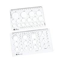 Régua Transparente Hexagonal Para Desenho De Triângulos, Ferramenta De Design De Linhas Com Escala