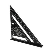 Régua Triangular De 7 Polegadas Em Liga De Alumínio, Ferramenta De Medição Para Carpinteiro, Medidas