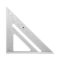 Régua Triangular De 7 Polegadas, Liga De Alumínio, Polegada, Métrica, Carpinteiro, Medição De