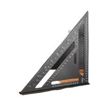 Régua Triangular De Alta Precisão Em Liga De Alumínio Para Marcenaria 7''/12'' Com Transferidor De