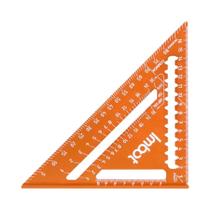 Régua Triangular De Alumínio Com Dupla Escala, Ferramenta De Ângulo Para Carpinteiro