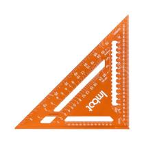 Régua Triangular De Alumínio Com Dupla Escala, Ferramenta De Ângulo Para Carpinteiro