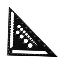 Régua Triangular De Alumínio De 7 Polegadas, Transferidor De Ângulo, Velocidade, Ferramenta De