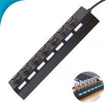 Régua Usb 7 Portas Com Interruptor E Led Funcional