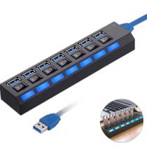 Régua Usb 7 Portas Com Led E Interruptor Funcional