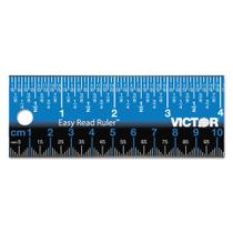 Régua Victor Easy Read em aço inoxidável 18,25 cm azul Régua Victor Easy Read em aço inoxidável 18,25 cm azul