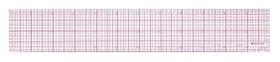 Régua Westcott B-70 8th Graph chanfrada 30 cm transparente