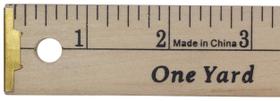 Régua Yardstick Dritz Wood Metal Tips 92cm Natural