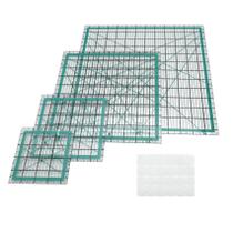 Réguas de acolchoamento LINXIAO 4 modelos de acolchoado quadrados em acrílico Réguas de acolchoamento LINXIAO 4 modelos de acolchoado quadrados em acrílico