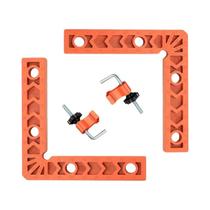 Réguas De Marcenaria Em L De 90 Graus, 2 Conjuntos, 3, 4 E 6 Polegadas, Com Furo De Travamento Para